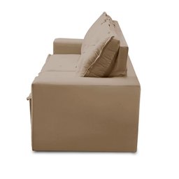 Sofá Retrátil e Reclinável 2 Lugares com Molas 1,50m Aline Suede Cappuccino Rover & Beato - 7