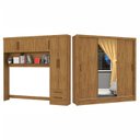 Ver imagem 3 de Guarda-Roupa Casal Modulado 5 Portas Santiago 3 Portas Plus 5 Gavetas com Espelho Marrom/Cinamomo