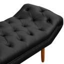 Ver imagem 3 de Puff Recamier Clássico Retrô Roma Queen Size 160cm Corino - Sofa Store:corino Preto