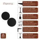 Ver imagem 6 de Conjunto Mesa Lateral de Canto Parma 65cm X 40cm X 40 Cm