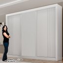 Ver imagem 4 de Guarda-roupa 3 Portas Portas Ripadas Milano MDF