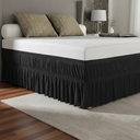 Ver imagem 7 de Saia para Cama Box Casal King Preto Elástico Duplo