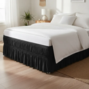 Ver imagem 6 de Saia para Cama Box Casal King Preto Elástico Duplo