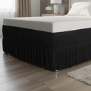 Ver imagem 5 de Saia para Cama Box Casal King Preto Elástico Duplo