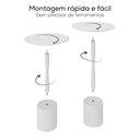 Ver imagem 7 de Conjunto Mesa Lateral de Canto Parma 100% MDF 65cm x 40cm x 40cm Branco