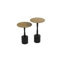 Ver imagem 2 de Conjunto Mesa Lateral de Canto Parma 100% MDF 65cm x 40cm x 40cm Marrom