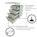 Ver imagem 5 de Escrivaninha para Escritório e Home Office com 4 Gavetas