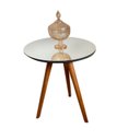 Ver imagem 2 de Mesa de Apoio Lateral 100% MDF 45cm x 45cm x 62cm Esmeralda Preto