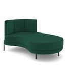 Ver imagem 1 de Sofá Chaise Longue Sala de Estar Living Lucca Direito D02 Veludo Verde C-303 - Lyam Decor