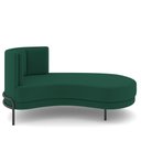 Ver imagem 6 de Sofá Chaise Longue Sala de Estar Living Lucca Direito D02 Veludo Verde C-303 - Lyam Decor