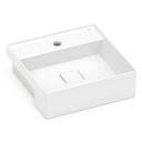 Ver imagem 1 de Cuba de Semi Encaixe Roca 40x40cm com Mesa T10 Fineceramic Branca Terra