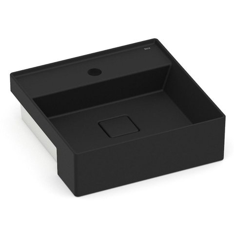 Cuba de Semi Encaixe 40x40cm com Mesa T10 Roca Preto/Matte Black