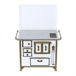 Fogao a Lenha N 2 Renaissance Chapa de Aluminio Branco Cald Se - 2