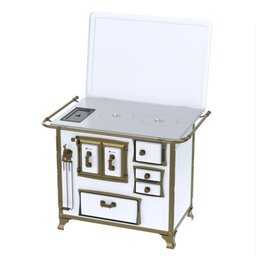 Fogao a Lenha N 2 Renaissance Chapa de Aluminio Branco Cald Se - 4