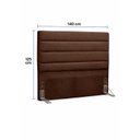 Ver imagem 2 de Cabeceira 140 cm Albany W01 Couríno Marrom Belufan - Móveis