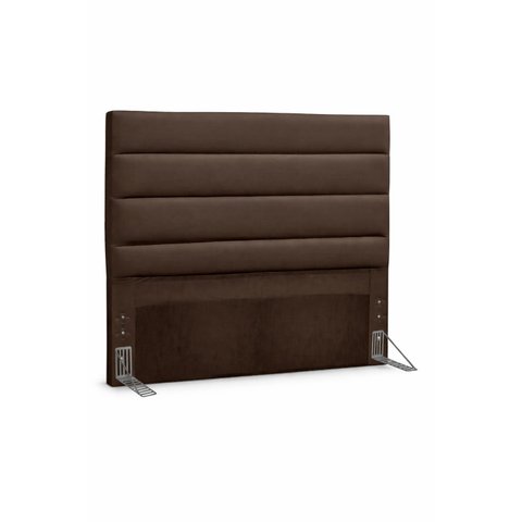 Cabeceira  140 cm Albany W01 Couríno Marrom Belufan - Móveis