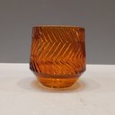 Ver imagem 7 de Castiçal Decorativo de Vidro Âmbar 8x8x8cm Porta Vela Mesa Jantar Decoração Sala
