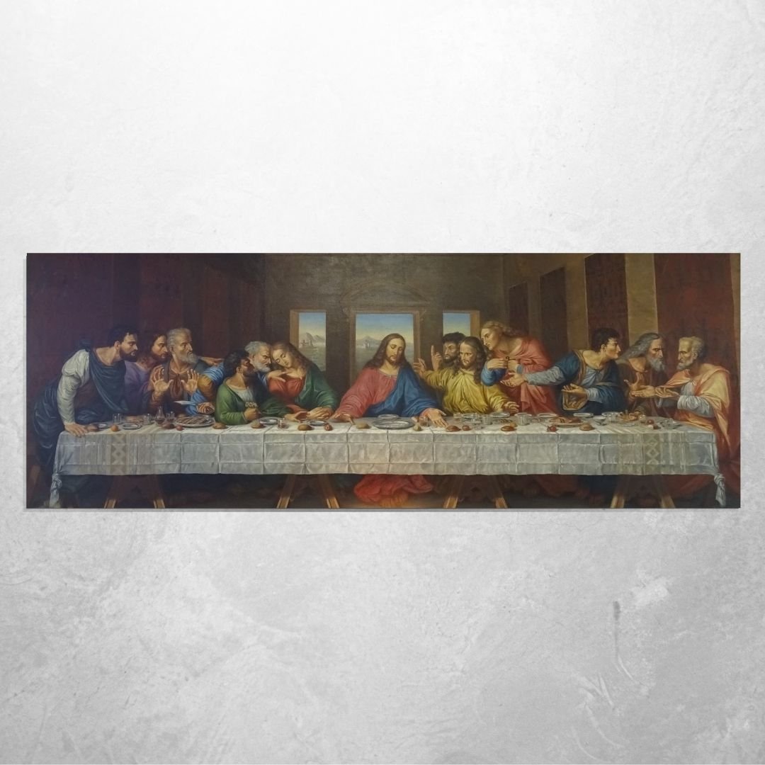 Quadro Decorativo - A Santa Ceia - 140x50cm - 2