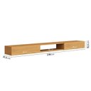 Ver imagem 3 de Rack Suspenso Aloe 2.2 para TV até 85 Polegadas 100% MDF com 2 Portas Nature Amadeirado Yescasa