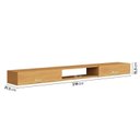 Ver imagem 3 de Rack Suspenso 218cm para TV até 85 Polegadas 100% MDF com 2 Portas  Marrom Aloe Espresso Móveis