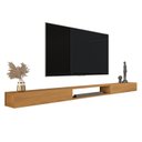 Ver imagem 2 de Rack Suspenso Aloe 2.2 para TV até 85 Polegadas 100% MDF com 2 Portas Nature Amadeirado Yescasa