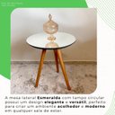 Ver imagem 6 de Mesa de Apoio Lateral 100% MDF 45cm x 45cm x 52cm Esmeralda Preto