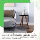 Ver imagem 6 de Mesa de Apoio Lateral 100% MDF 45cm x 45cm x 52cm Esmeralda Preto