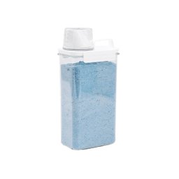 Porta Sabão em Pó 2,3l Transparente com Copo Dosador e Trava - Oikos - 1