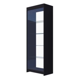Prateleira Vidro Vitrine Preto 185x64x32cm - Deep - 3