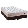 Cama Box King: Colchão Molas Ensacadas Plumatex MasterPocket Miami + Base CRC Courano Marrom(193x203 - 1