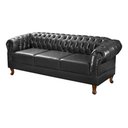 Ver imagem 1 de Namoradeira Duque Chest 3 Lug Courano Preto