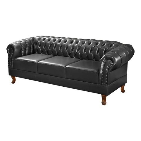 Namoradeira Duque Chest 3 Lug Courano Preto