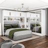 Guarda-roupa Casal Modulado 4 Portas Santiago 3 Portas Premium 5 Gaveta com Espelho - 1