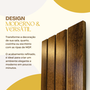 Ver imagem 4 de Kit 10 Placas Madeira Painel Ripado Imbuia em Mdf Autocolante 15x53 Cm