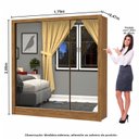 Ver imagem 7 de Guarda-roupa Casal Modulado 4 Portas com Cama Santiago 3 Portas Premium 5 Gaveta com Espelho