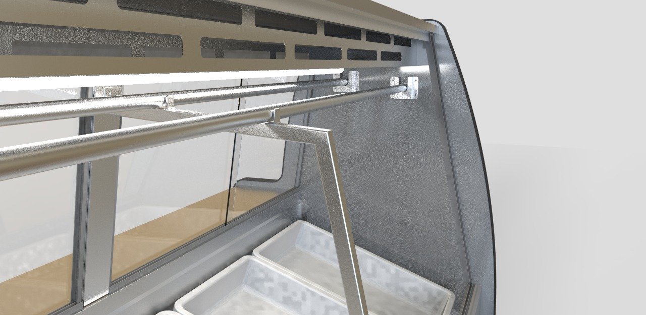 BALCAO EXPOSITOR ACOUGUE 1.80MT TENDAL INOX 220V ORMIFRIO - 3
