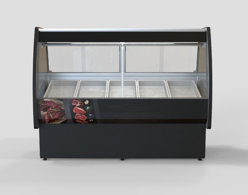 BALCAO EXPOSITOR ACOUGUE 1.80MT TENDAL INOX 220V ORMIFRIO - 1