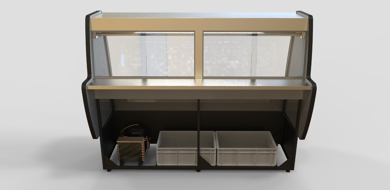 BALCAO EXPOSITOR ACOUGUE 1.80MT TENDAL INOX 220V ORMIFRIO - 6