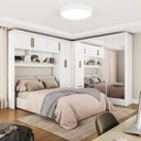 Ver imagem 1 de Guarda-Roupa Casal Modulado 5 Portas Santiago 3 Portas Premium 5 Gaveta com Espelho Branco
