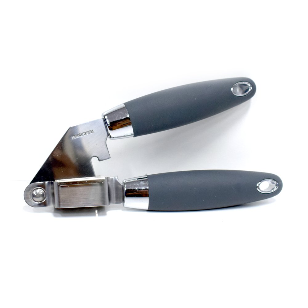Espremedor de alho 20cm aço inox cabo emborrachado Gourmet - 2