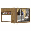 Ver imagem 2 de Guarda-Roupa Casal Modulado 5 Portas Santiago 3 Portas Premium 5 Gaveta com Espelho