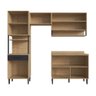 Cozinha Modulada Completa 3 peças 230cm CJ43023-028 Linha Supreme Gralar - 4