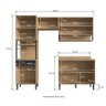 Cozinha Modulada Completa 3 peças 230cm CJ43023-028 Linha Supreme Gralar - 3