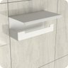Suporte Papel Higiênico Adesivo Colar Na Parede Branco Elg - 4