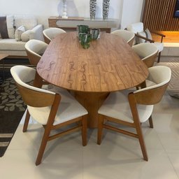 Sala de Jantar Mesa Hana com 6 Cadeiras Horus - 3