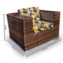 Ver imagem 3 de Conjunto Bora Bora - 1 Sofá 2 Lugares + 2 Poltronas + 1 Mesa de Centro - Itamaracá