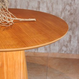 Mesa de Jantar Base Cone em Madeira Laminada Lyon - 108cm - 4