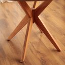Ver imagem 7 de Mesa de Jantar Base Estrelada de Madeira Maciça Alice- 108cm