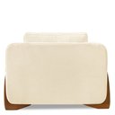 Ver imagem 6 de Kit 2 Poltronas Para Sala de Estar Lottus Linho Bege Pés Castanho - Pallazio