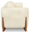 Ver imagem 5 de Kit 2 Poltronas Para Sala de Estar Lottus Linho Bege Pés Castanho - Pallazio